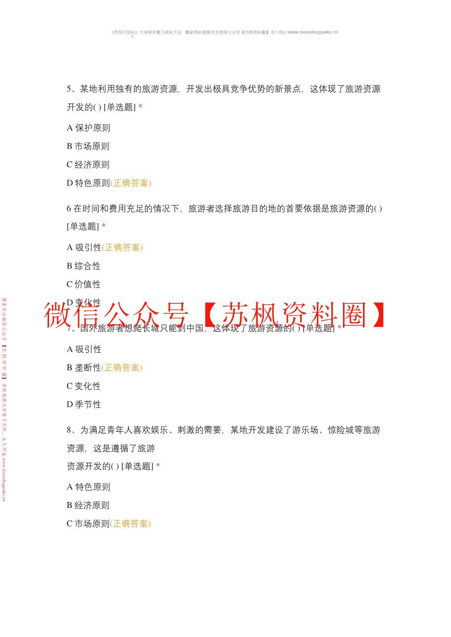 旅游资源管理